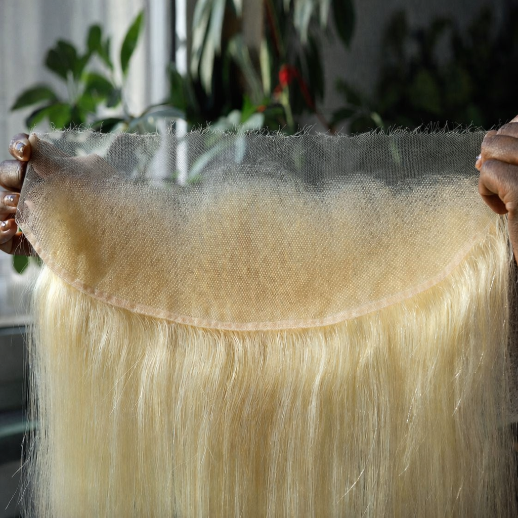 613 Blonde HD Lace Wig on a 4x4 Closure 180% Density