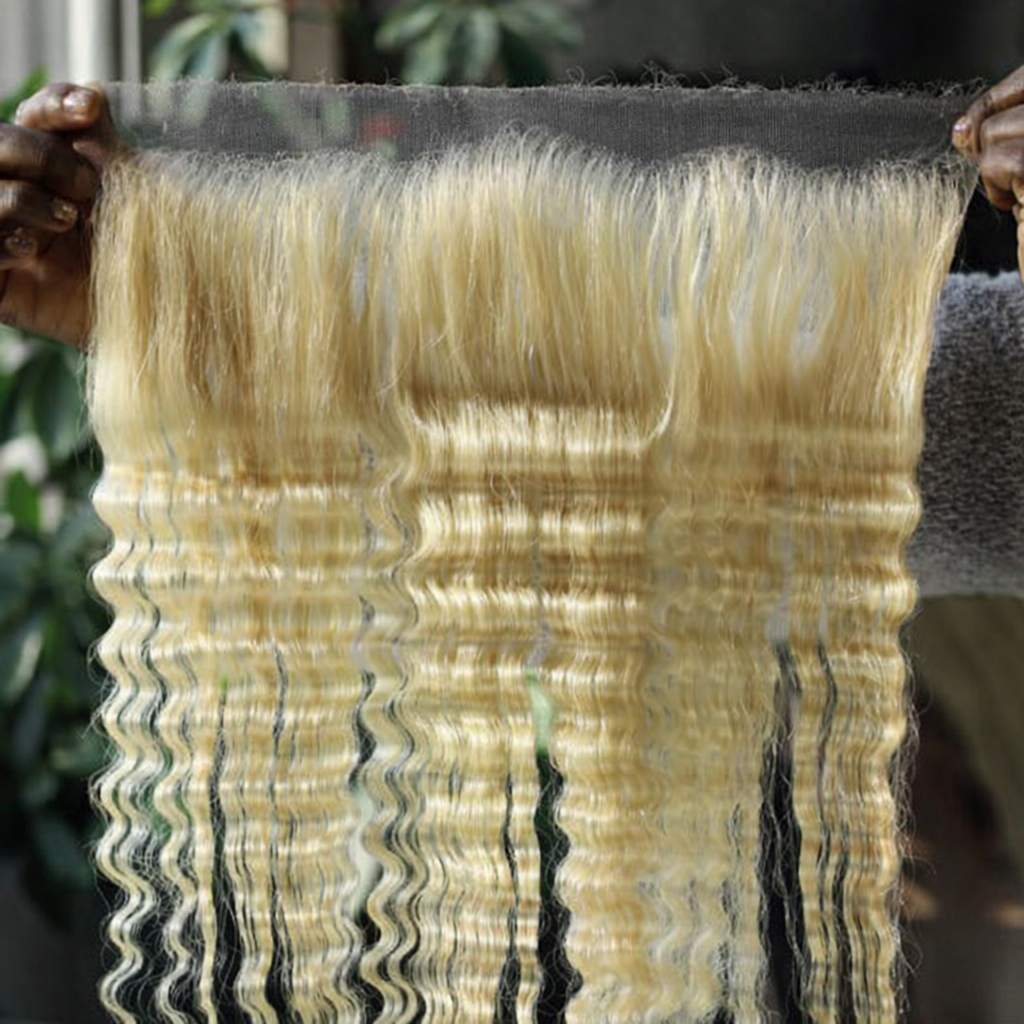 613 Blonde HD Lace Wig on a 5x5 Closure 180% Density