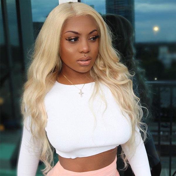 613 Blonde HD Lace Wig on a 6x6 Closure 180% Density