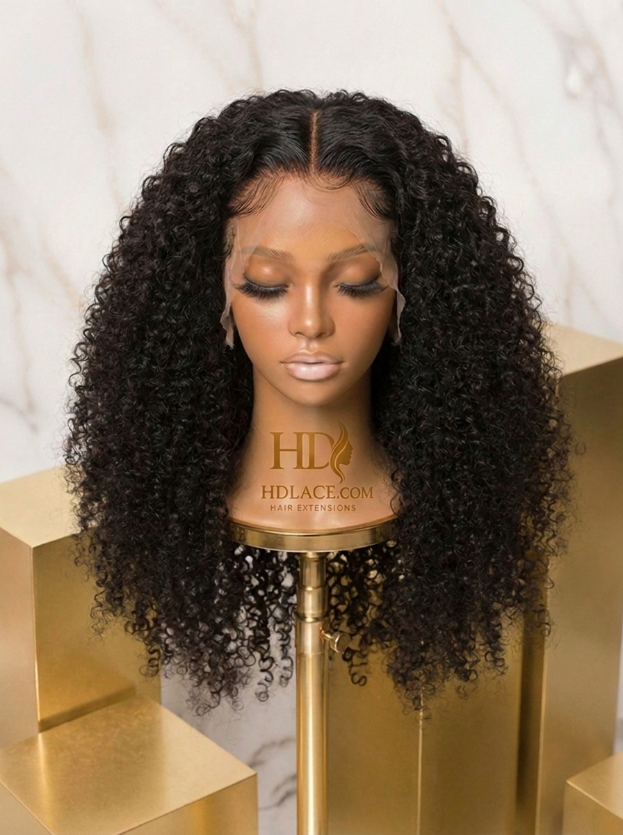 HD Full Lace Kinky Curly Wig