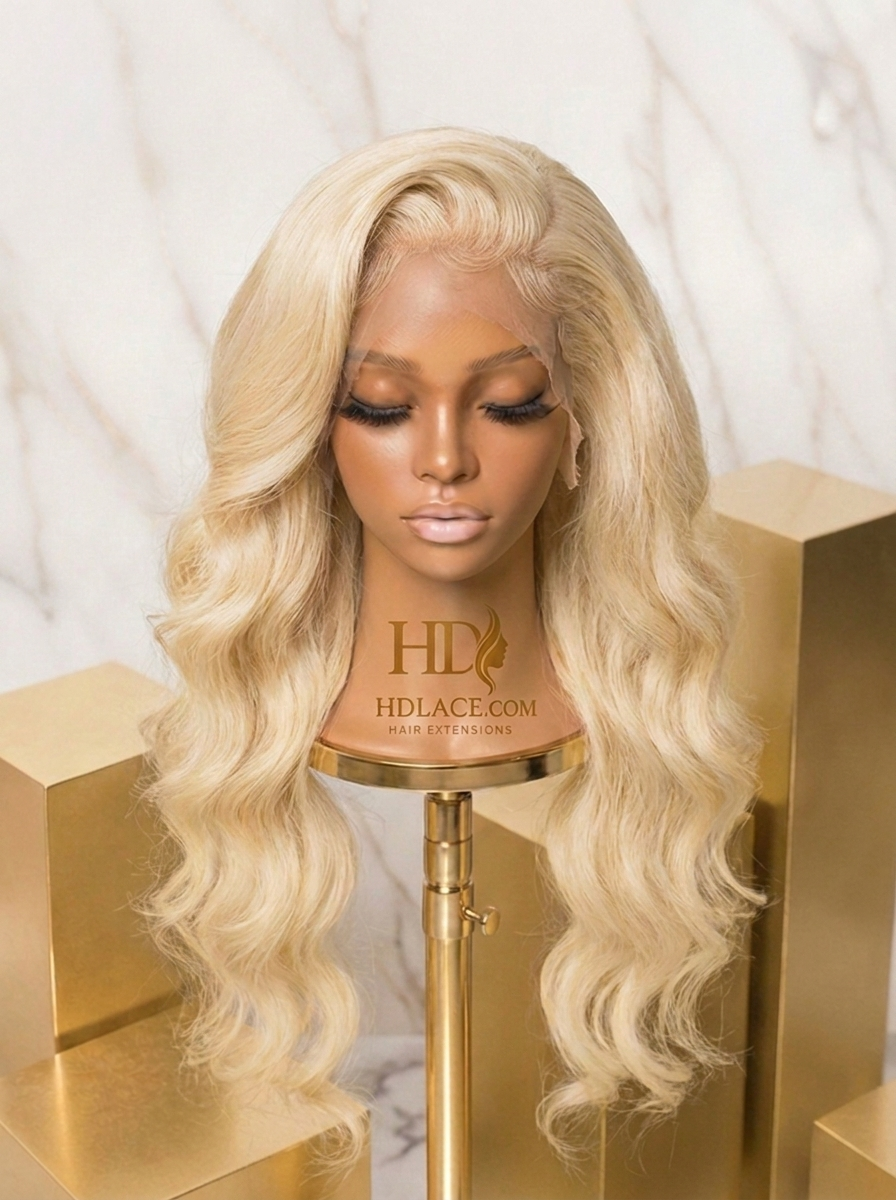 HD Full Lace Body Wave Wig 613 Blonde - HDLace.com