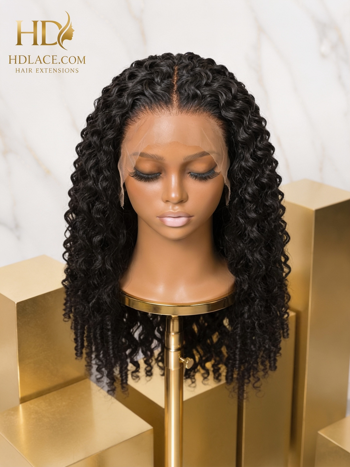 HD Lace Burmese Curly Frontal Wig- HDLace.com