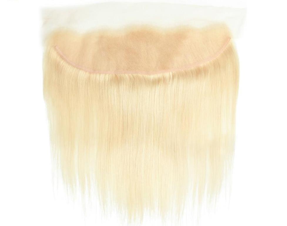 4 Brazilian Straight Blonde #613 Bundles with 13x4 Lace Frontal - HDLace.com
