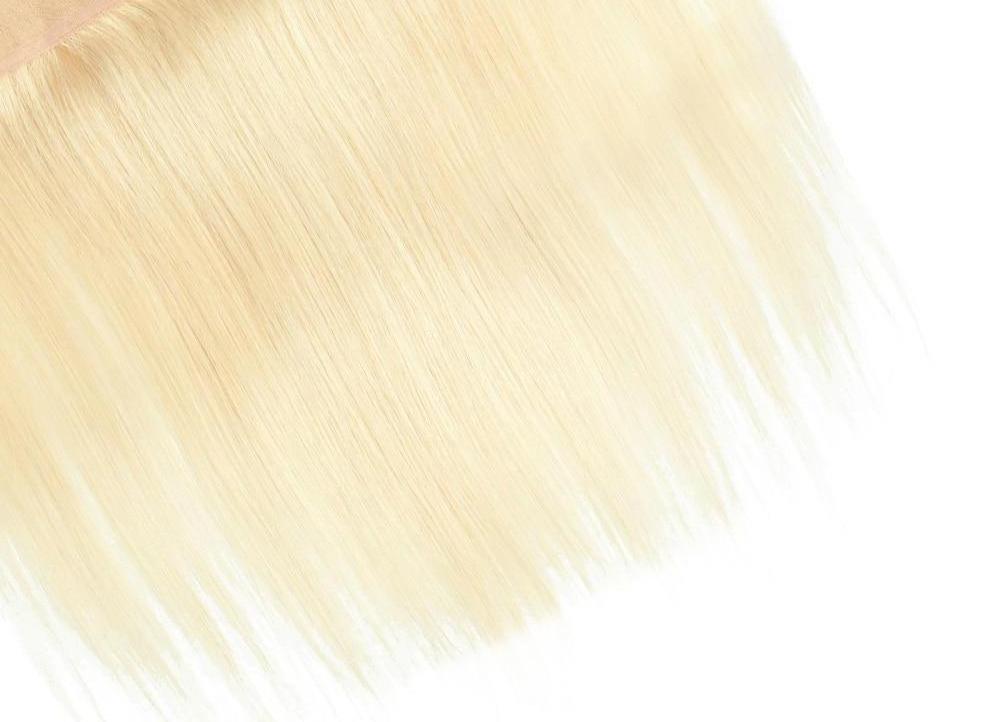 4 Brazilian Straight Blonde #613 Bundles with 13x4 Lace Frontal - HDLace.com