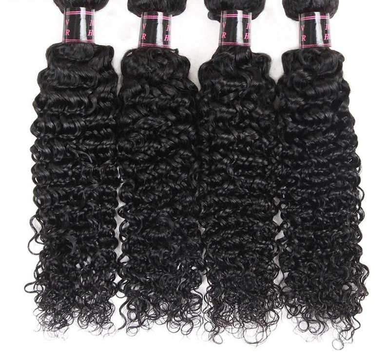 4 Brazilian Curly Bundles - HDLace.com