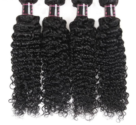 4 Brazilian Curly Bundles - HDLace.com