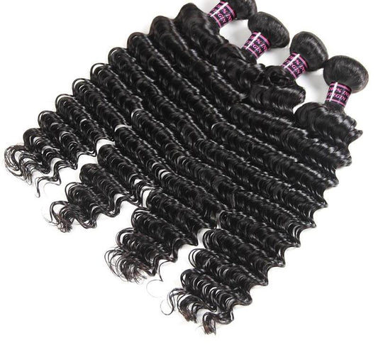 4 Indian Deep Wave Bundles - HDLace.com