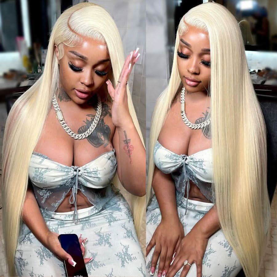 613 Blonde HD Lace Wig on a 5x5 Closure 300% Density