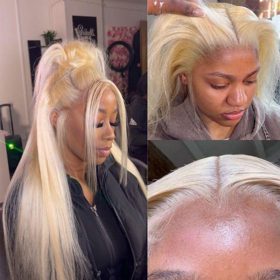 613 Blonde HD Lace Wig on a 4x4 Closure 250% Density